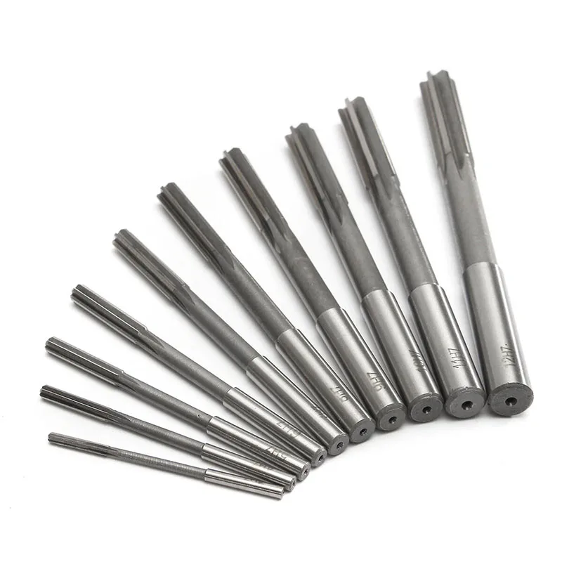 HSS Reamer 3-12mm Machine Reamer Set H7 Straight Shank Milling Chucking for Metal Steel Aluminum