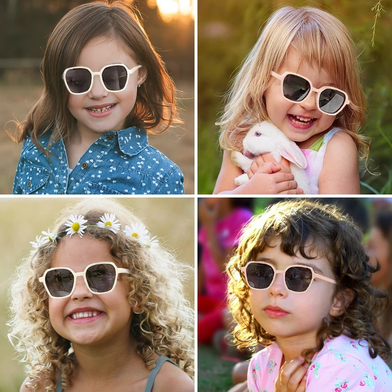 Children Vintage Rectangular Circular Fashion Sunglasses UV400 Girls Boys Colors Acrylic Protection Kids Sun Glasses fashion sunglasses kids sunglasses children sunglasses