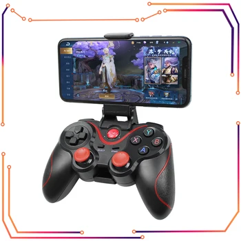 무선 조이스틱 게임 패드 게임 컨트롤러, 블루투스 BT3.0 조이스틱 T3 X3, PS3, 안드로이드 휴대폰, 태블릿 TV 박스, 거치대 GP004
