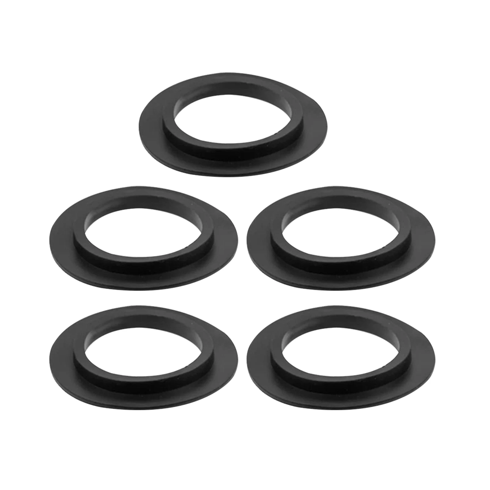 5pcs Waste Plug Basket Black Durable Seal Ring Sink Strainer Washer ...