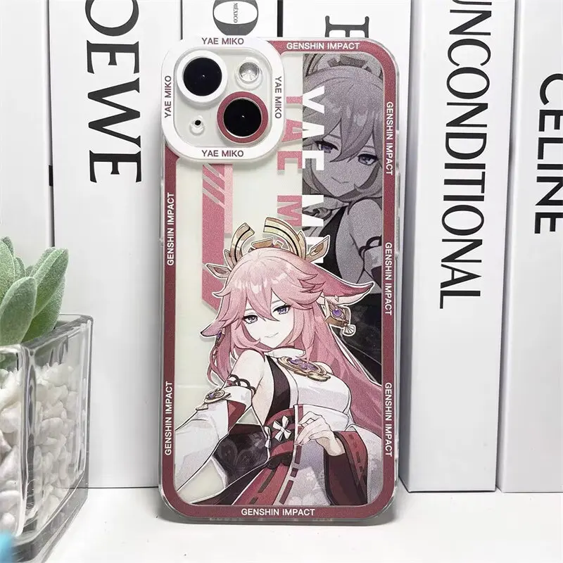 Genshin Impact Furina Shenhe Artistic Phone Case Cover
