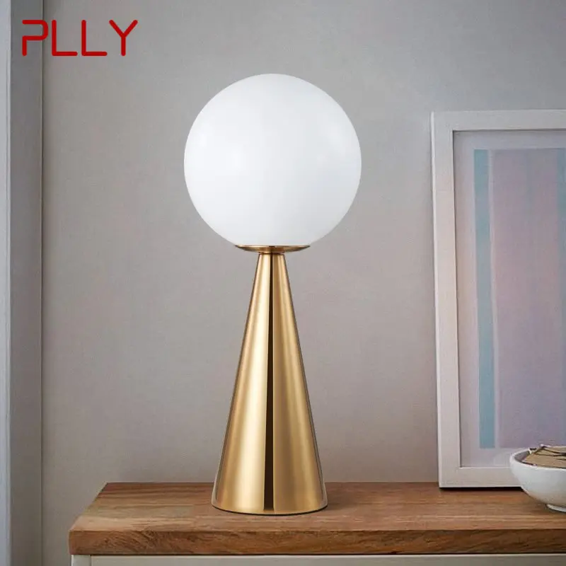 

PLLY Nordic Gold Table Lamp LED Modern Creative Design Simple Bedside Decor Desk Light for Home Living Room Bedroom