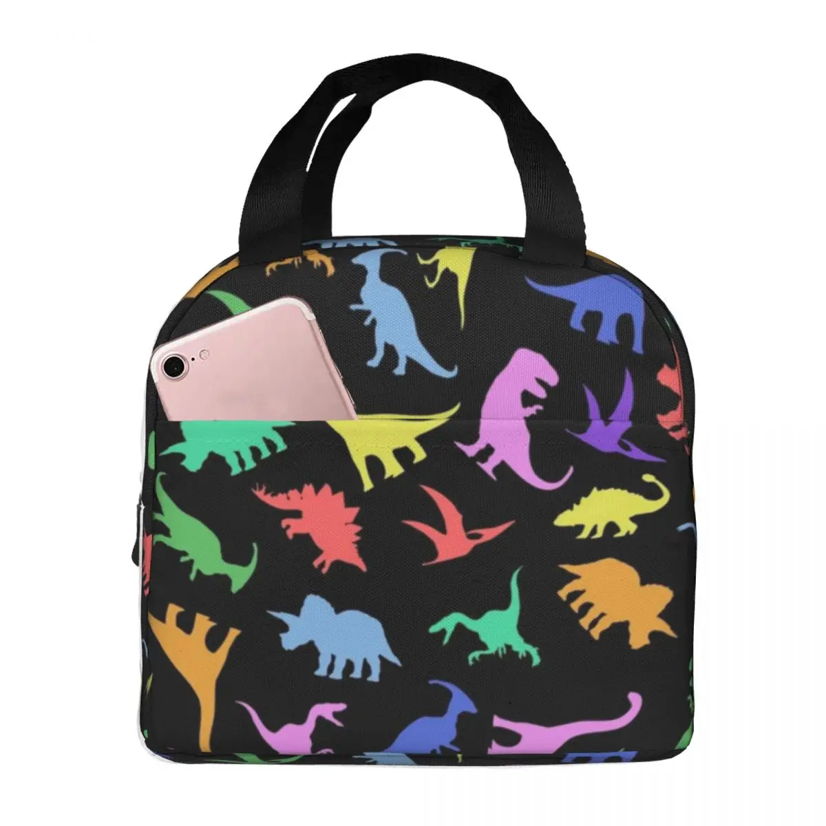 

Lunch Bag for Women Kids Dinosaur Cartoon Thermal Cooler Bag Portable Picnic Oxford Tote Food Bag
