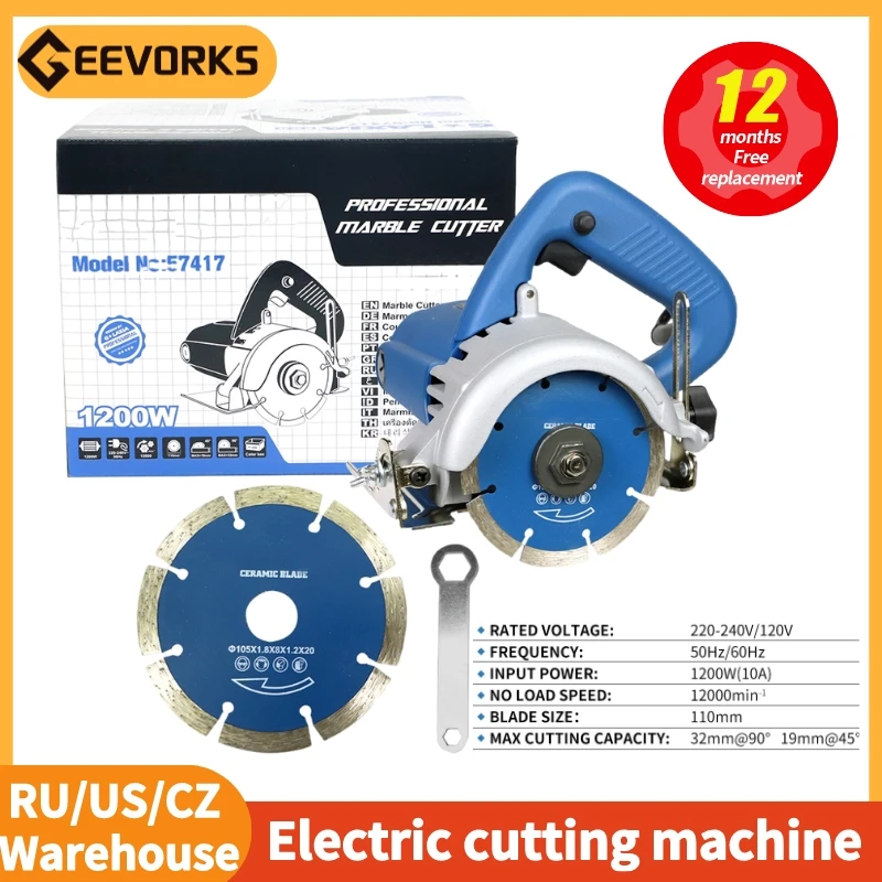 12000RPMMiniMarbleCircularSaw110mmCordlessElectricSaw0to45