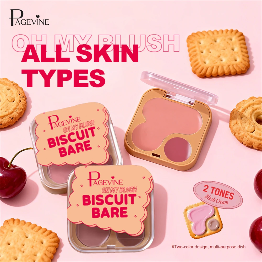 Face Reparing Palette Cream 3-in-1 Contour Blush Matte Shadow Highlighter 3D Nose Shadow Brightening Cookie Box Rouge Makeup_voghion.com