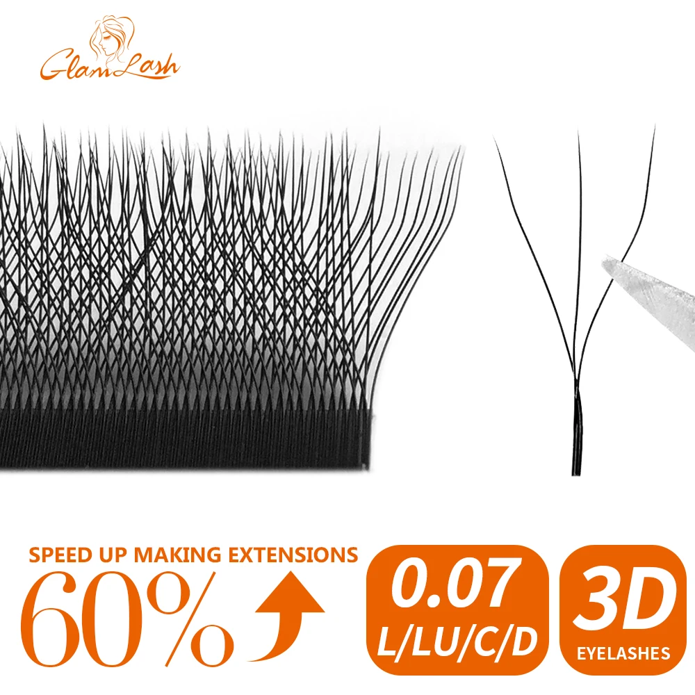 Eyelash Extensions W Shape 3D Premade Volume Fans W Style YY Lashes False Eyelash