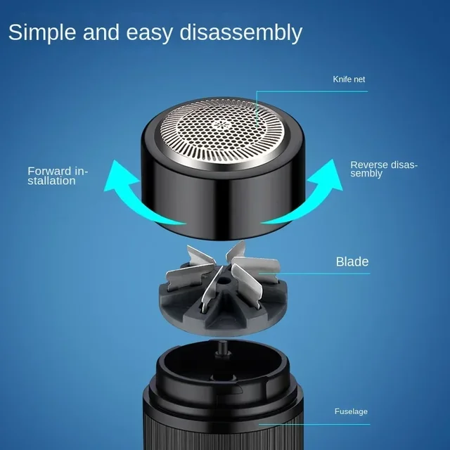 Rechargeable Portable Mini Electric Razor Shaver For Men 2 Rechargeable Portable Mini Electric Razor Shaver For Men 2