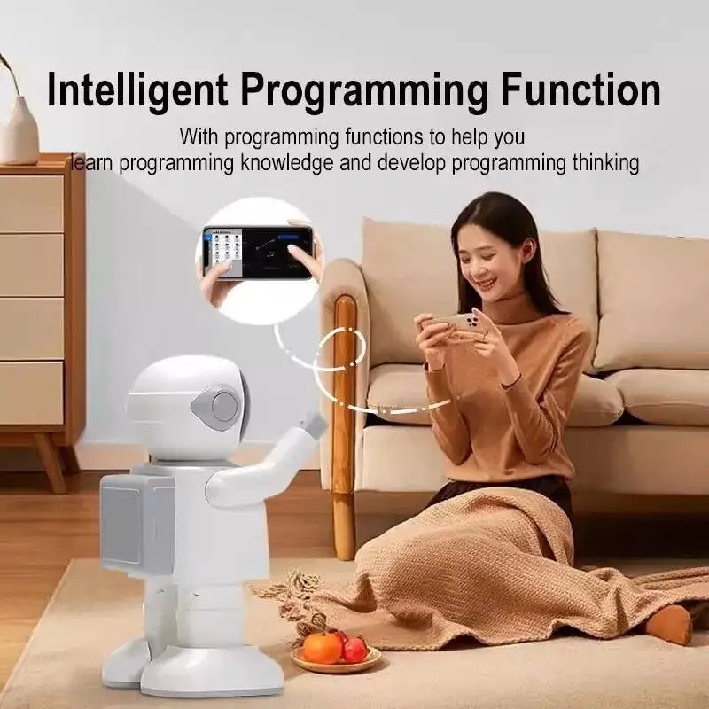 새로운 스마트 블루투스 음악 로봇 댄스 어린이 휴일 선물 프로그램 전화 앱 원격 제어 전자 멀티 액션 스피커