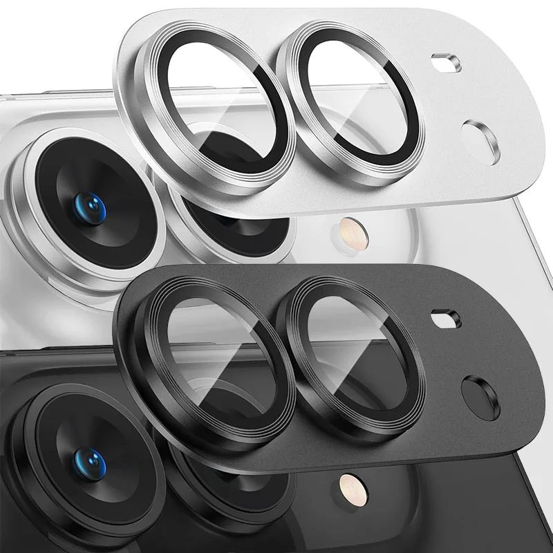 Premium Anti-Scratch Metal Camera Lens Protector with Tempered Glass – Full Coverage Protective Cap