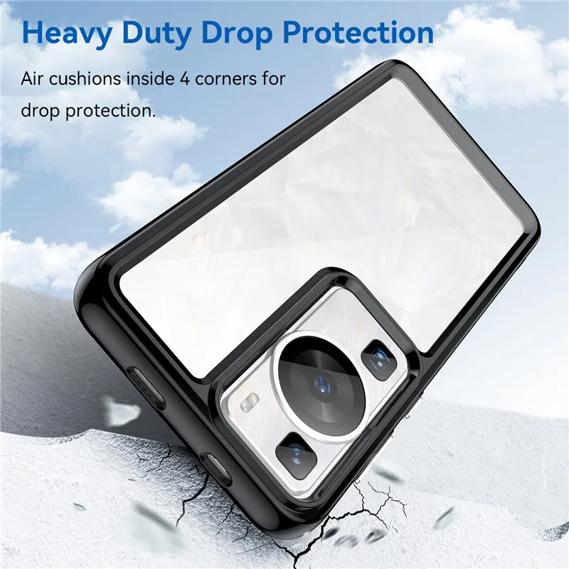 Per Huawei P60 Pro Case Huawei P60 Cover Tpu Border Acrilico Backplane Custodie Protettive Per Huawei P60 Pro Funda