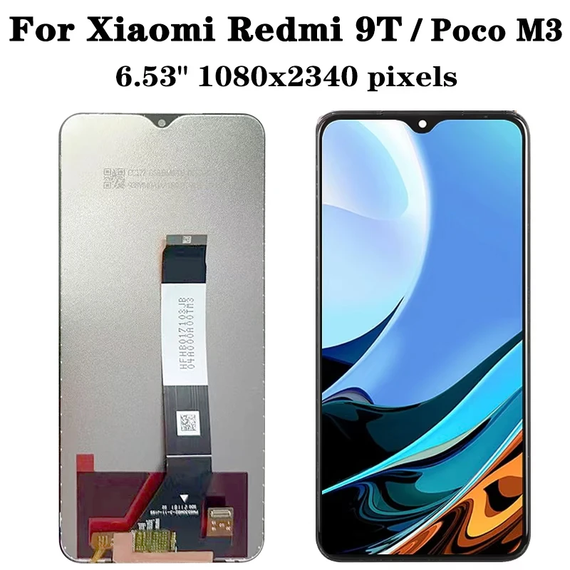 Ecran Redmi 9t Écran LCD Pour M3 M2010J19CG / Redmi 9T M2010J19SG LCD écran Tactile Digitizer Avec Kit D'outils De Réparation(pas Pour Xiaomi Mi 9T/ Redmi Note 9T Xiaomi Poco
