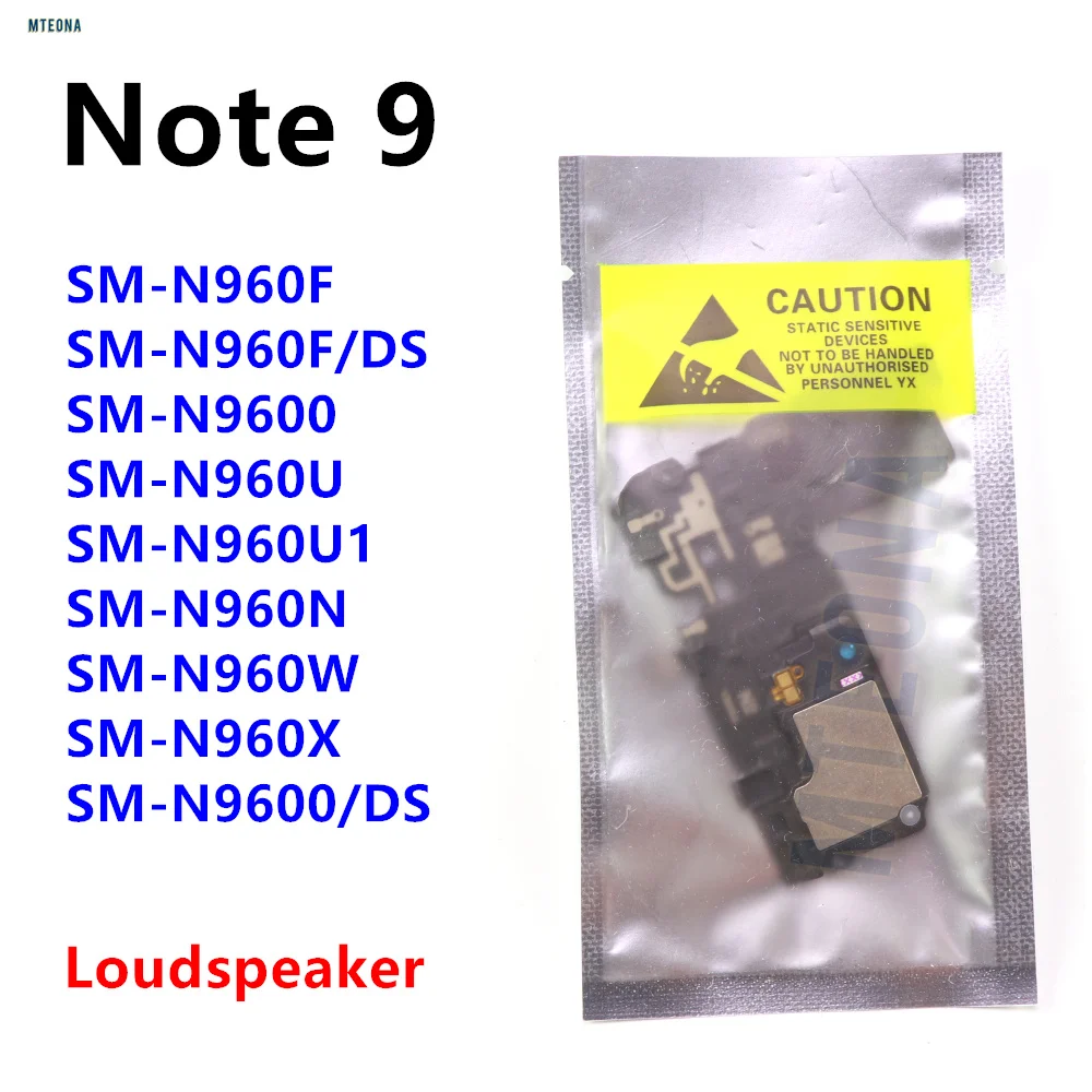 삼성 Galaxy Note 9 용 확성기 SM-N960F N960U N960N 시끄러운 스피커 부저 링거 사운드 모듈 교체 부품 Note9