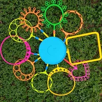 New Bubble Blowing Tools In Various Shapes Parent-child Interaction Props Outdoor Garden Toy Magic Bubble Circle Props Set 1
