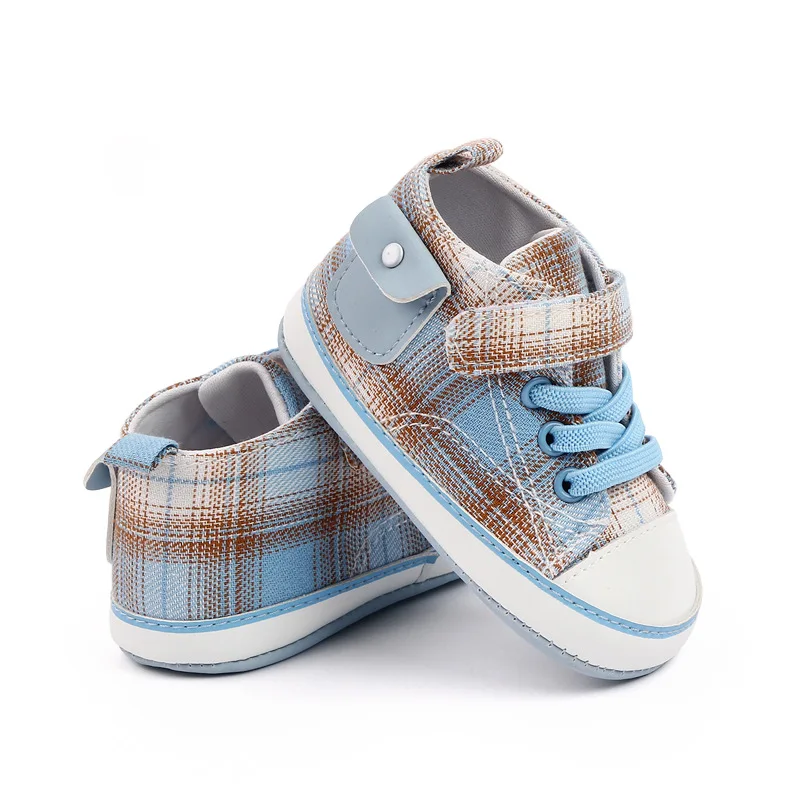 Baby Sneakers Boys Girls Shoes Classic Canvas Soft Non-Slip Sole Newborn Baby Toddler Casual Canvas Crib Shoes