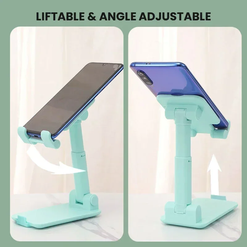 Desktop Phone Holder Stand Mobile Phone Support Adjustable Angle Height Cell Phone Stand Universal for All Smart Phones - 5