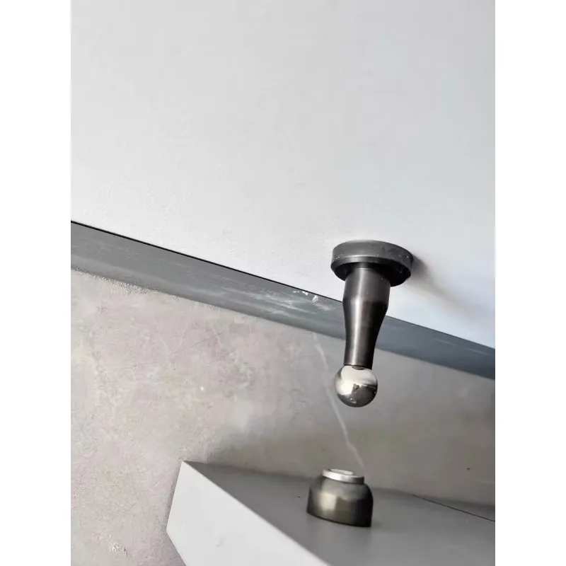Stainless Steel Door Stopper Magnetic Door Stop Floor Wall Mount Wind-Proof Holder Hardware 1PCS door stopper magnetic door stopper