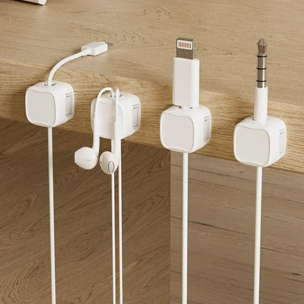 6Pcs Holder Adhesive Wire Keeper Cord Cable Magnetic Cable Clip thumbnail 6