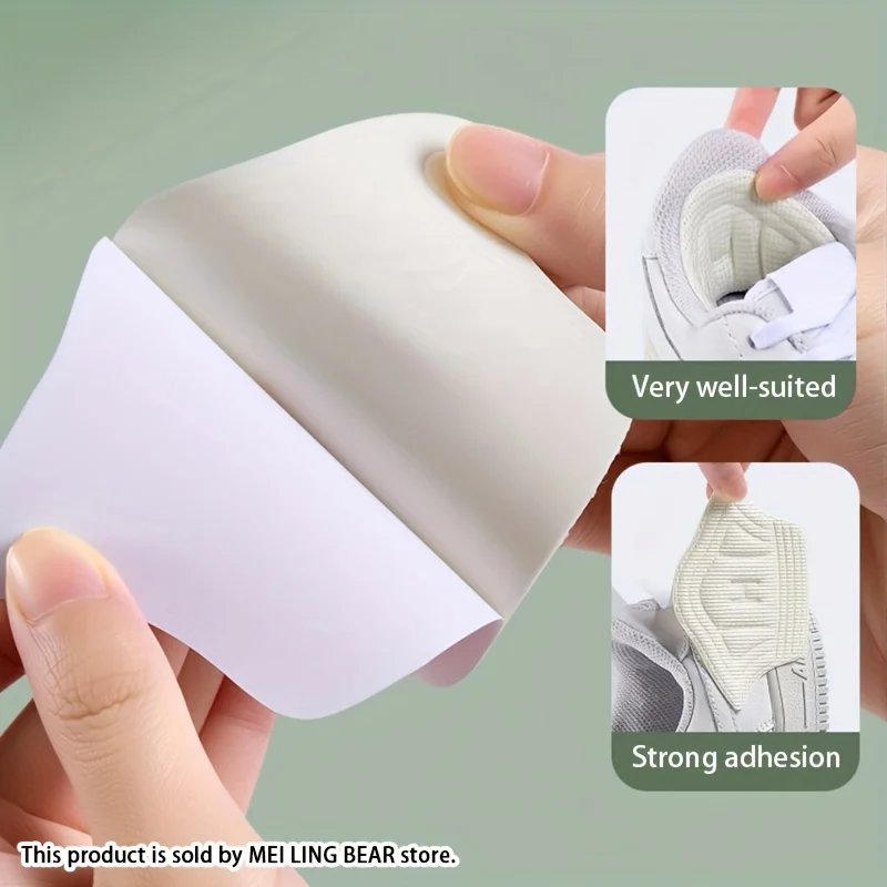 [Heel Protectors] 12PCS Self-Adhesive Heel Pads,Multi-Color Options, Suitable for Oversized Shoes,Improve Fit and Comfort