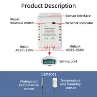 Ewelink WiFi Temperature and Humidity Sensor Security Home Automation Indoor Monitoring Thermometer Works with Alexa Google - Image 3