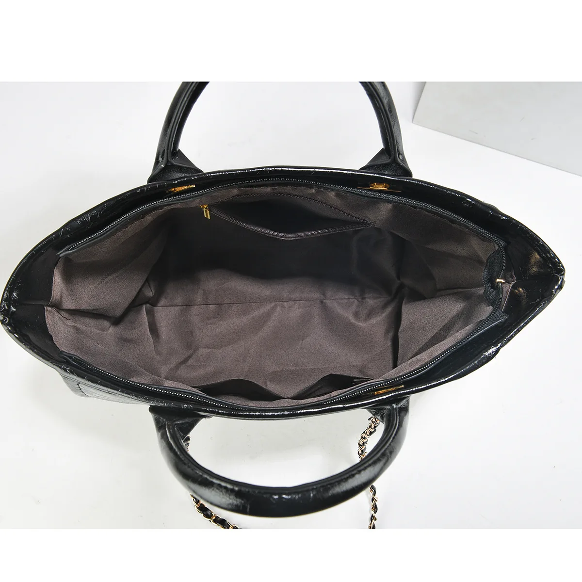 Neue große Schultertasche für Damen, vegane PU-Ledertasche, Handtaschen – Detail 7
