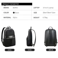 BOPAI Wholesale Designer Light Slim Office Waterproof Water Bottle Fashion Casual 14 Inch Laptop Ladies Business Women Backpack 2