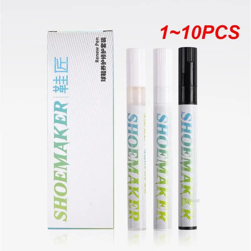 Shoe Whitening Pen 1~10PCS Shoes Stains Removal Waterproof Sneakers Anti-Oxidation Pen Repair Complementary Color White Go Yellow Shoe Whitening multifunction pen,shoe whitening pen