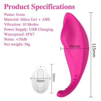 Portable Panty Vibrator Sex Toys for Woman Clitoral Stimulator Wireless Remote Control 10 Modes Invisible Vibrating Egg Sex Shop 5