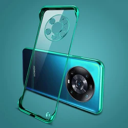 Ultra Thin Frameless Hard PC Clear Back Cover with Camera Protection for Magic3 (Green)
