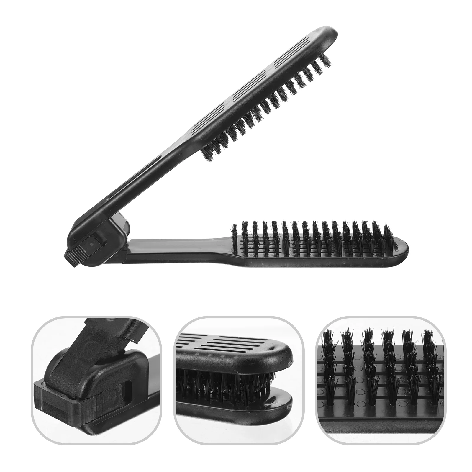 

Plastic Hairdressing Comb Double Brushes V Type Straight Hair Brush Anti-Static Hair Straightener Tool Hairbrushes
