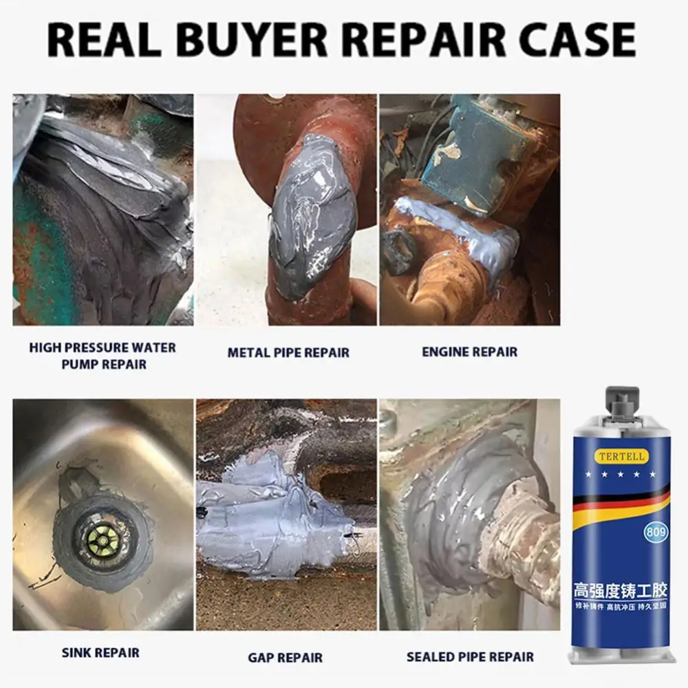 Description Picture 2 of itemHigh Strength AB Glue Strong Metal Repair Glue Cold Welding Glue Magic Plastic Repair Industrial Repair Agent AB Glue Sealant