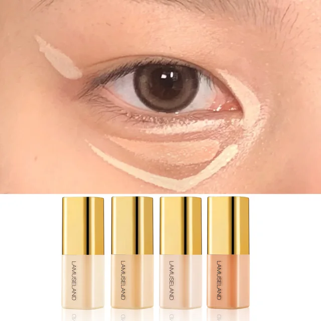 Wheat Tone Moisturizing Liquid Concealer Oil Control Invisible Full Coverage Pores Dark Circles Ivory Foundation Cream Makeup 2