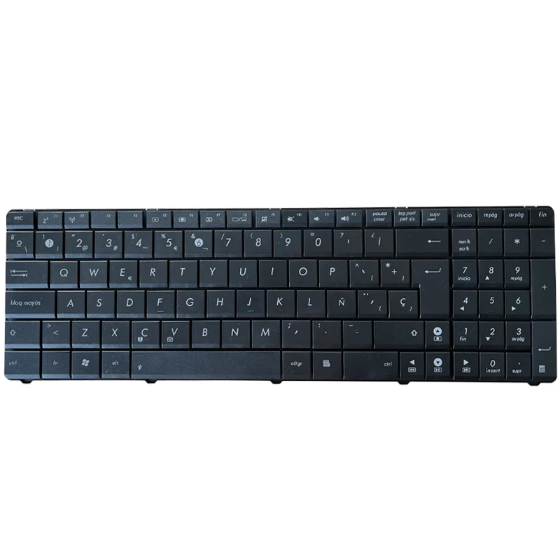Teclado Espanhol para Laptop Asus sp Preto N53s N53sv K52f K53s K53sv K72f K52 A53 A52 U50 G51 N51 N52 N53 G73 - Imagem 3