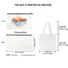 MINISO Hello Kitty Printing Shoulder Bags for Women Cute Cartoon Large Capacity Handbags Female Eco Canvas Reuseable Tote Bag 4