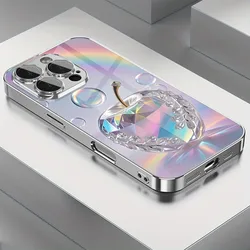 Luxury Rainbow Crystal Pattern Tempered Glass Phone Case - iPhone 17 (DDBL - 325DBL251025501)