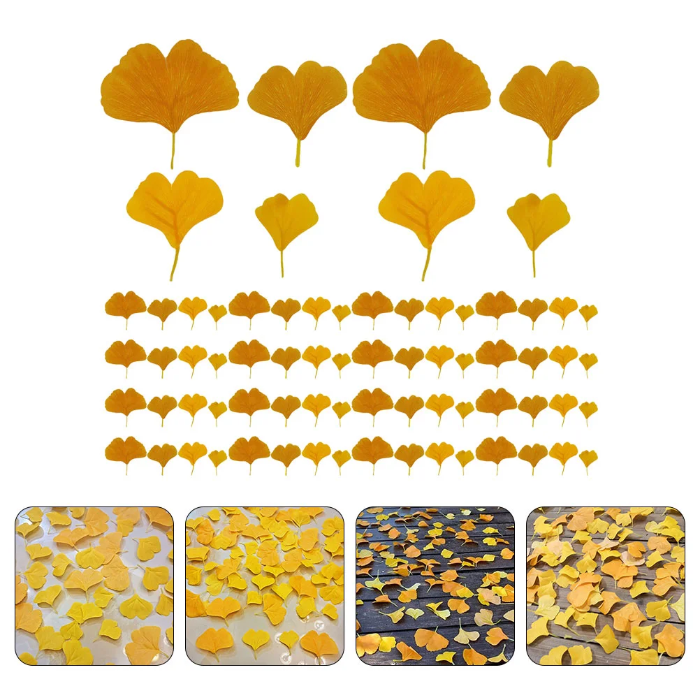 

Decorative Ginkgo Leaf Faux Leaves Table Scatter DIY Simulation Decoration Party Supplies Bathroom Decorations