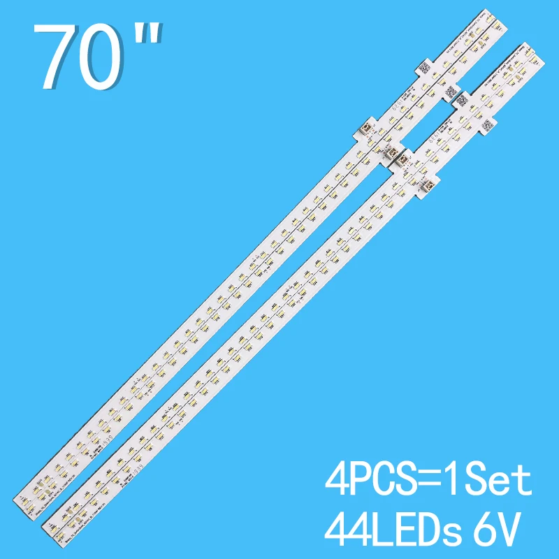 4PCS 380mm LED backlight strip For 4T-C70AL1X Sharp-70-2x44 + 2x44-4014C-A/B-11S4P REV.V0 B721WJN1/8Y09/LkLkAz 2pcs set led backlight strip 88leds for sharp 60 su670 88 88 4014c lcd 60su575a 60su570a lcd 60my5100a lcd 60tx6100a