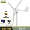 Wind Turbine Generator 800w 1000w 12v/24v with MPPT Controller and Pure Sine Wave Inverter Free Energy Improve Home Efficiency 1
