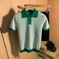 Chemises polo en tricot à manches courtes pour hommes, vêtements de sport décontractés à manches courtes, haut de sport à séchage rapide, vêtements de fitness pour hommes Q71 3