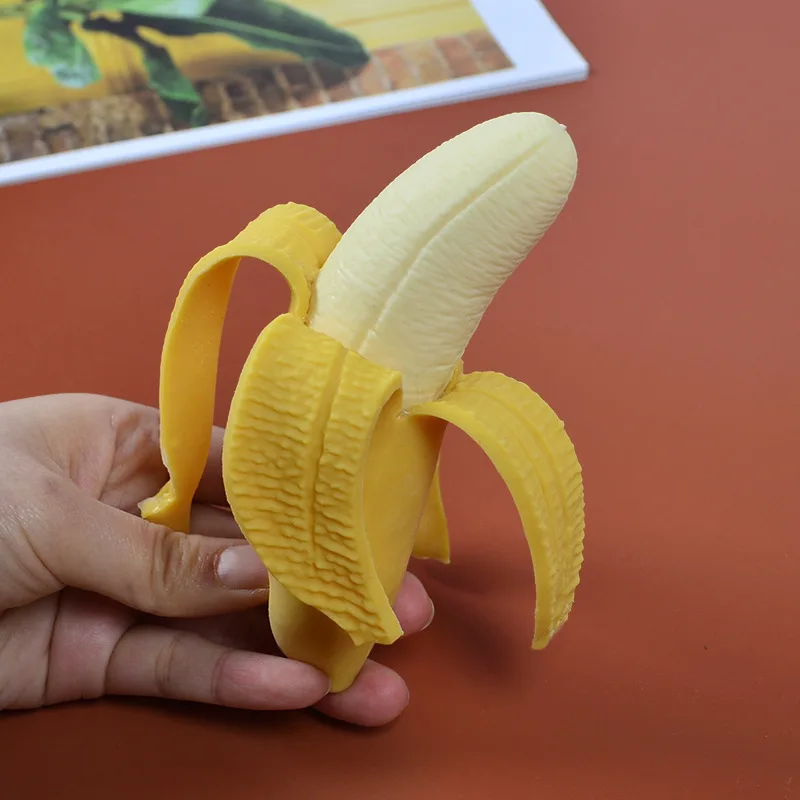 Realistic Squishy Banana Stress Relief Toy