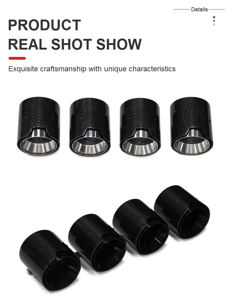 Kit Buses D'Échappement Acier Inoxydable Pour BMW M2/M3/M4 - 4 Pièces Argenté - Style Sport Et Protection