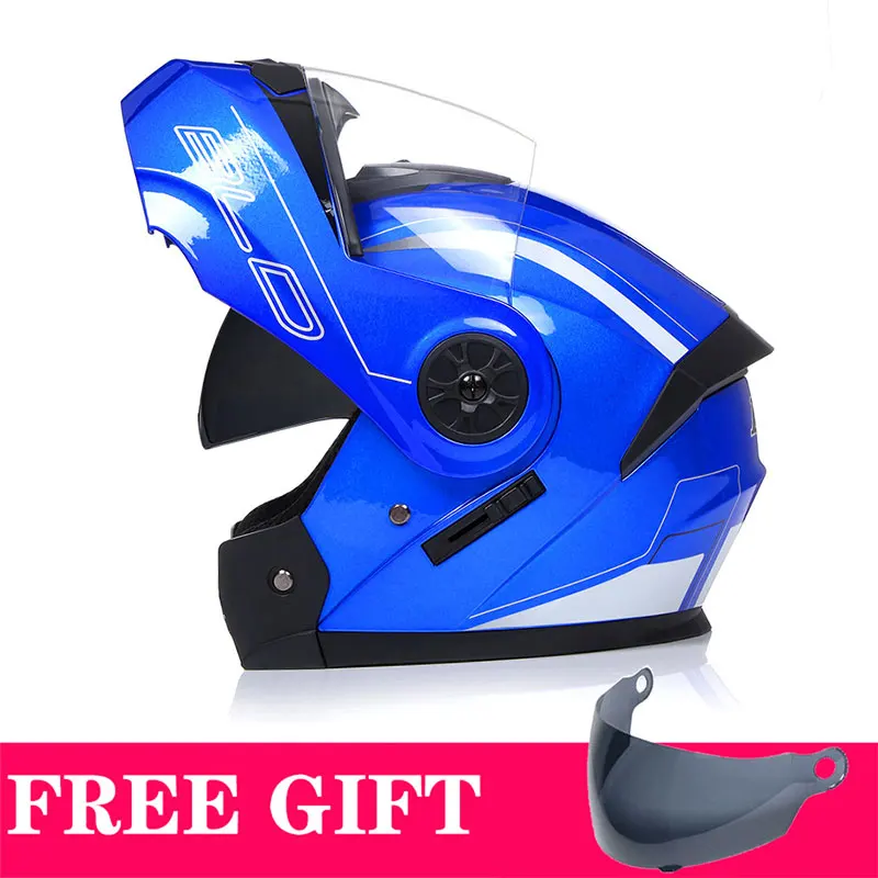 

Personalised Flip Up Motorcycle Helmet DOT Approved Men Women Safety Downhill Motocross Racing Modular Full Face Casco Moto ECE