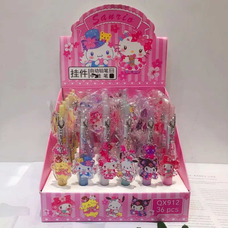

36 шт. новые Мультяшные Подвески Sanrio, нейтральная ручка, милые Подвески, канцелярские принадлежности, канцелярские принадлежности, подарок