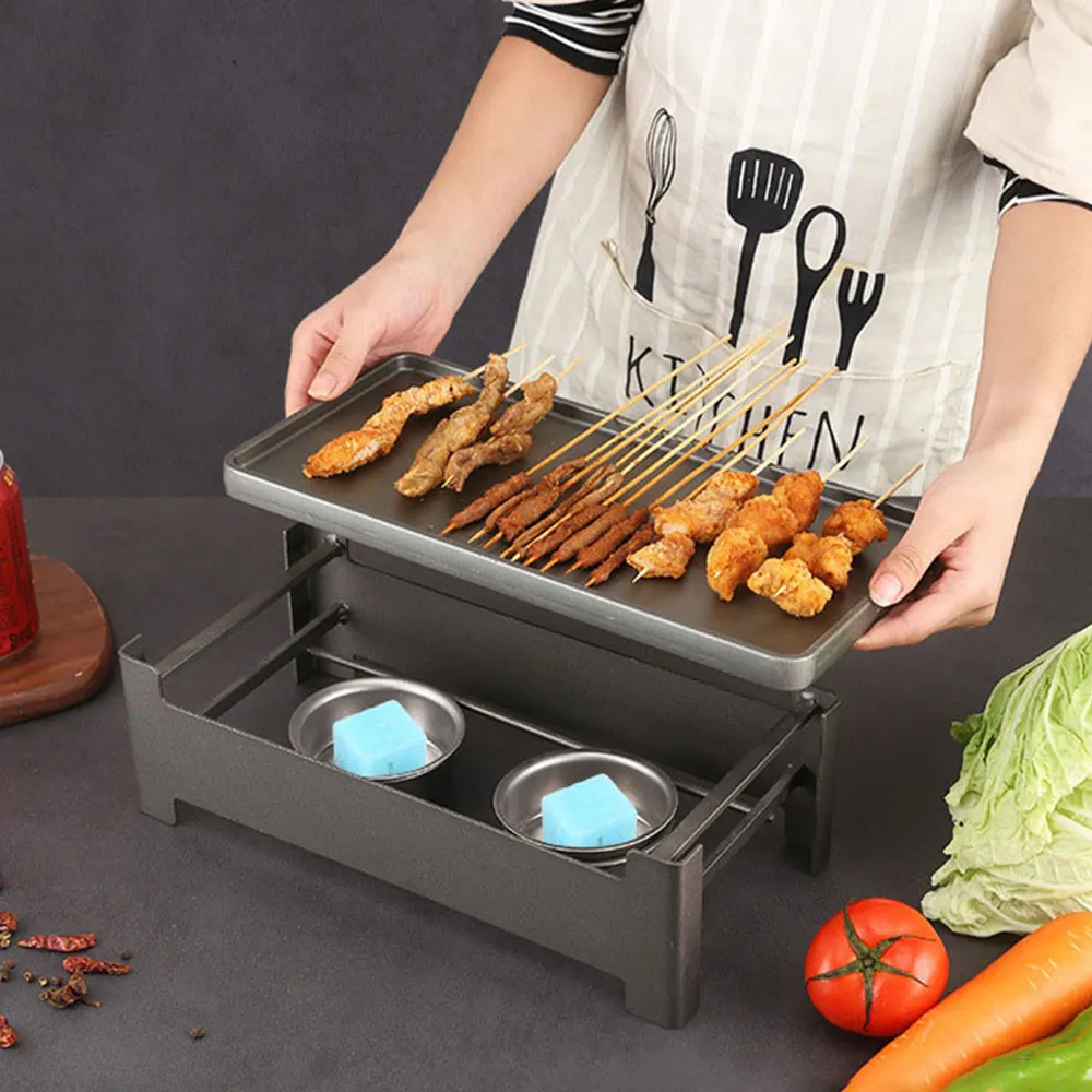 Espeto de Churrasco Grill Churrasqueira Máquina Elétrica Grillage Casa Mini Grill Fogão Aquecimento Fogo Carbono Preservação do Calor
