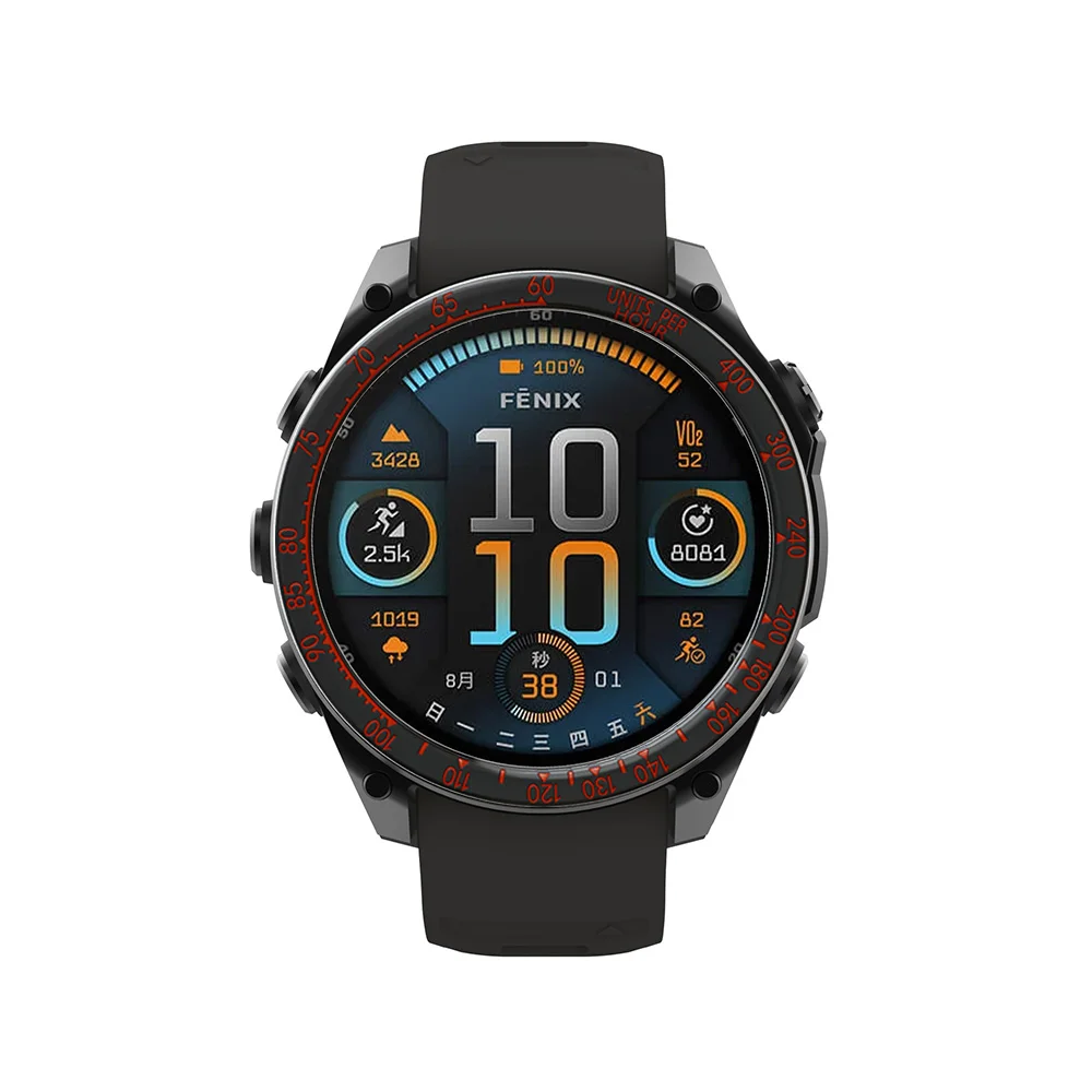Stainless Steel Racing Speed Scale Watch Bezel Ring