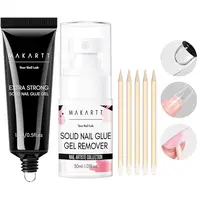 Makartt Nail Glue with Nail Glue Remover Kit: Super Strong Solid Nail Glue Gel for Press on Nails and Nail Tips Art Supplies 1