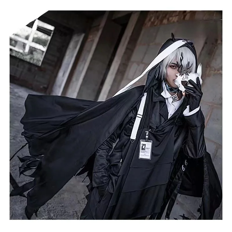 

2023 Arknights SPECIALIST PHANTOM Cosplay Man Same Paragraph Full Set Clothes Top Cloak Pants Suit