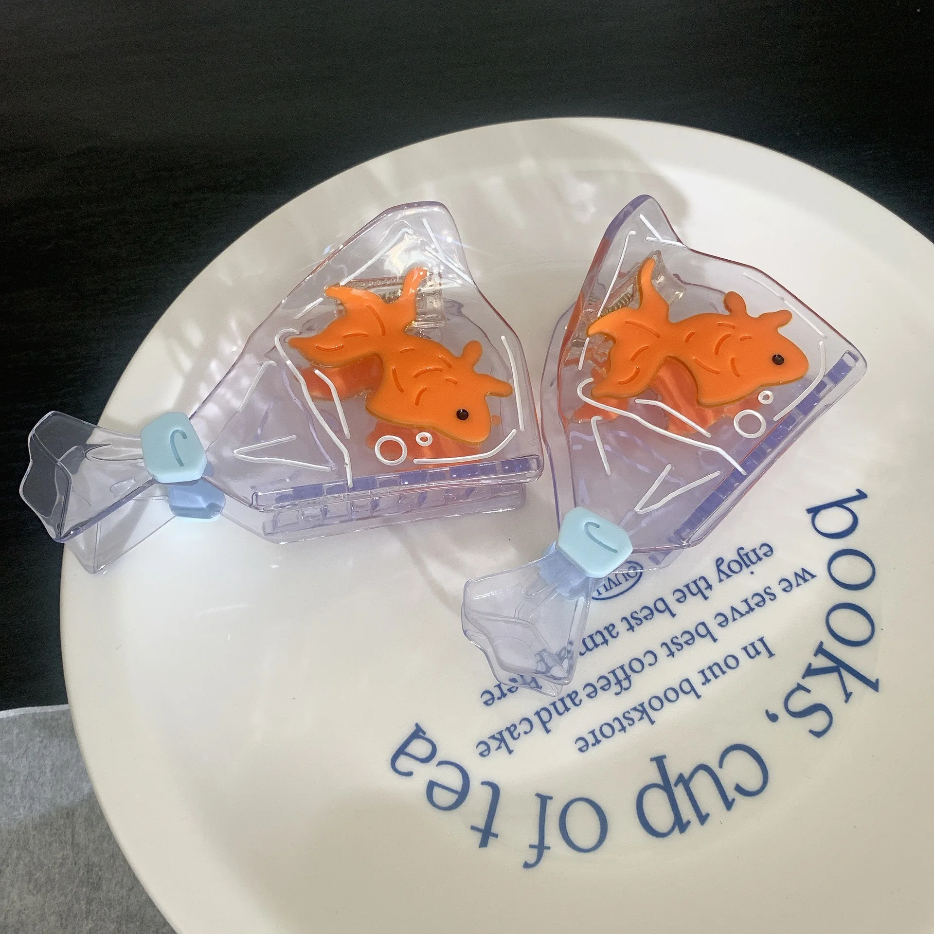 

Летняя мода, Геометрическая заколка для волос в виде золотой рыбки, пакет, пожелания, бутылочка, крабик для волос, симпатичная мультяшная заколка, краб для волос, женские аксессуары для волос