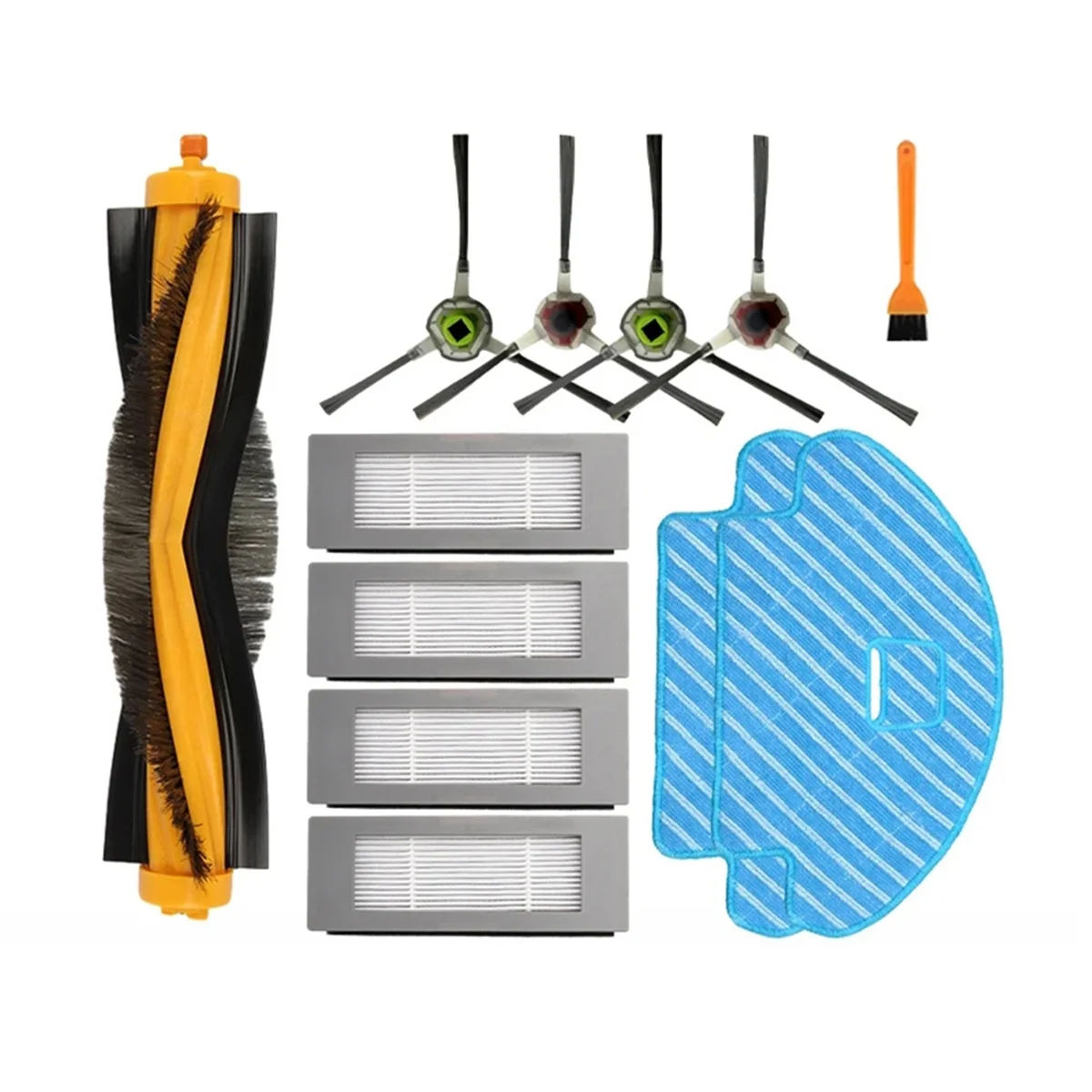 

Аксессуары для Deebot OZMO 610 Запчасти для робота-пылесоса, основной ролик, боковая щетка, НЕРА, фильтр, швабра