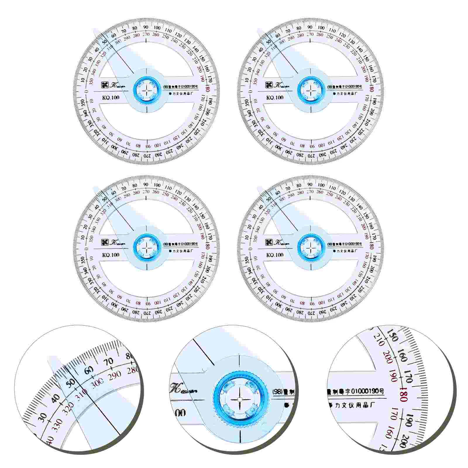 Angle Ruler Circle Protractor Portable Measuring Ruler Degree Protractor Drafting Tool Geometric Ruler For School Architecture