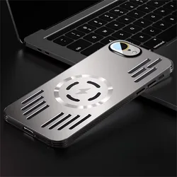 Enhanced Heat Dissipation Metal Phone Case - Aluminum Alloy Hard Shockproof Cover with Bumper Protection - iPhone 17 E (TY)